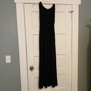 black tank top jersey material maxi dress.